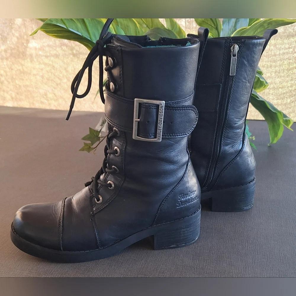 Harley Davidson Jammie Boots 9 - Picture 2 of 8